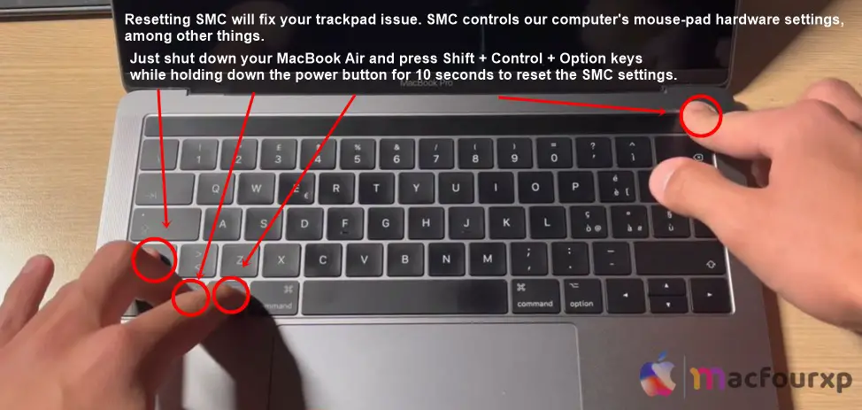 How do I Fix Macbook trackpad not working after update