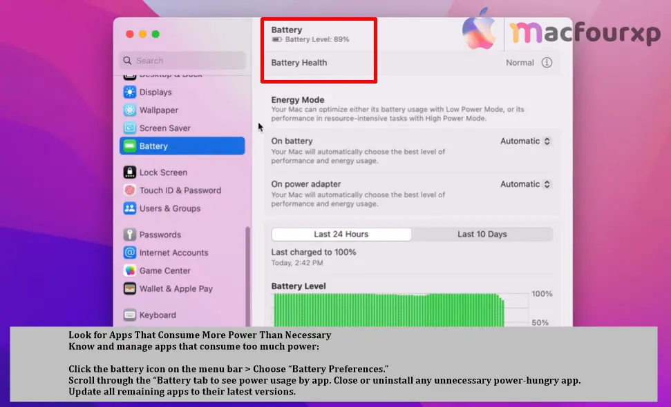 My Mac battery draining Fast After Update (Try 7 fixes)