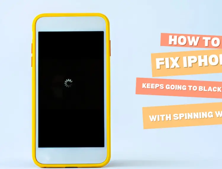 (7 Fixes) iPhone Stuck on Black Screen with Spinning Wheel