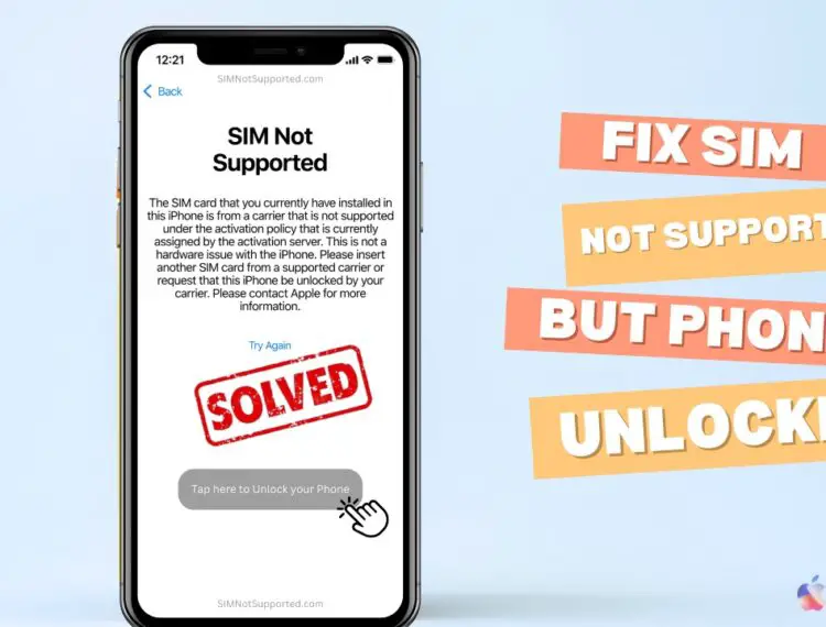 7 Simple Solutions to Fix ‘SIM Not Supported’ on iPhone